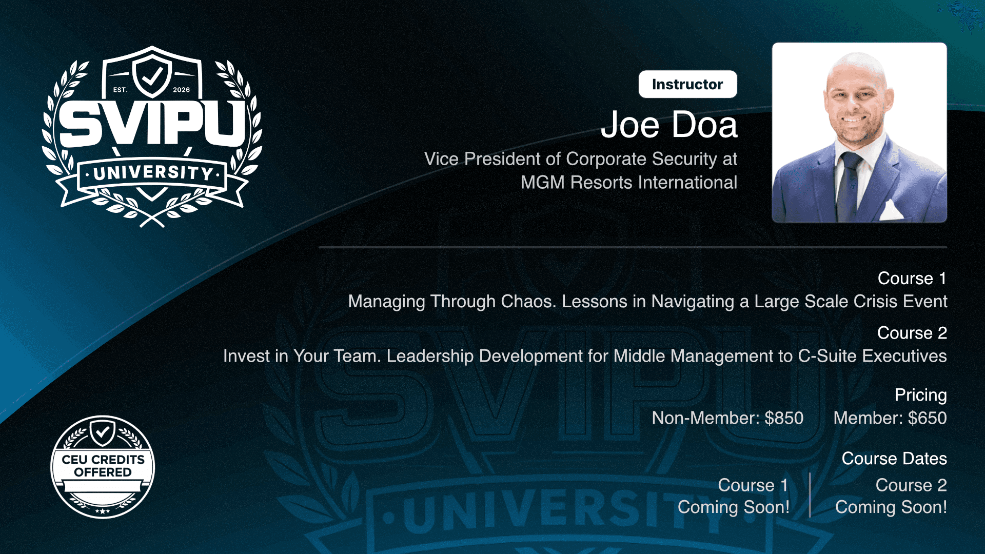 Rick Francis | SVIP University