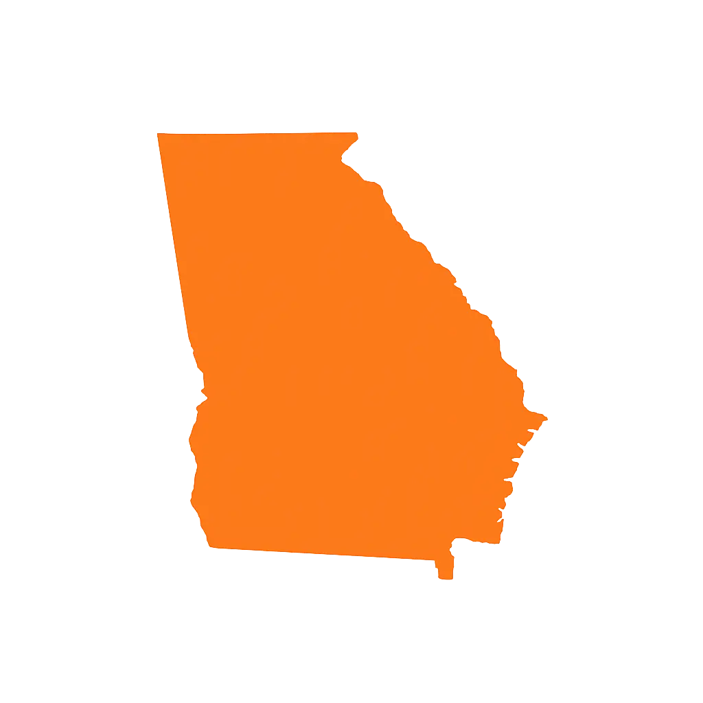 Image of Georgia on a map