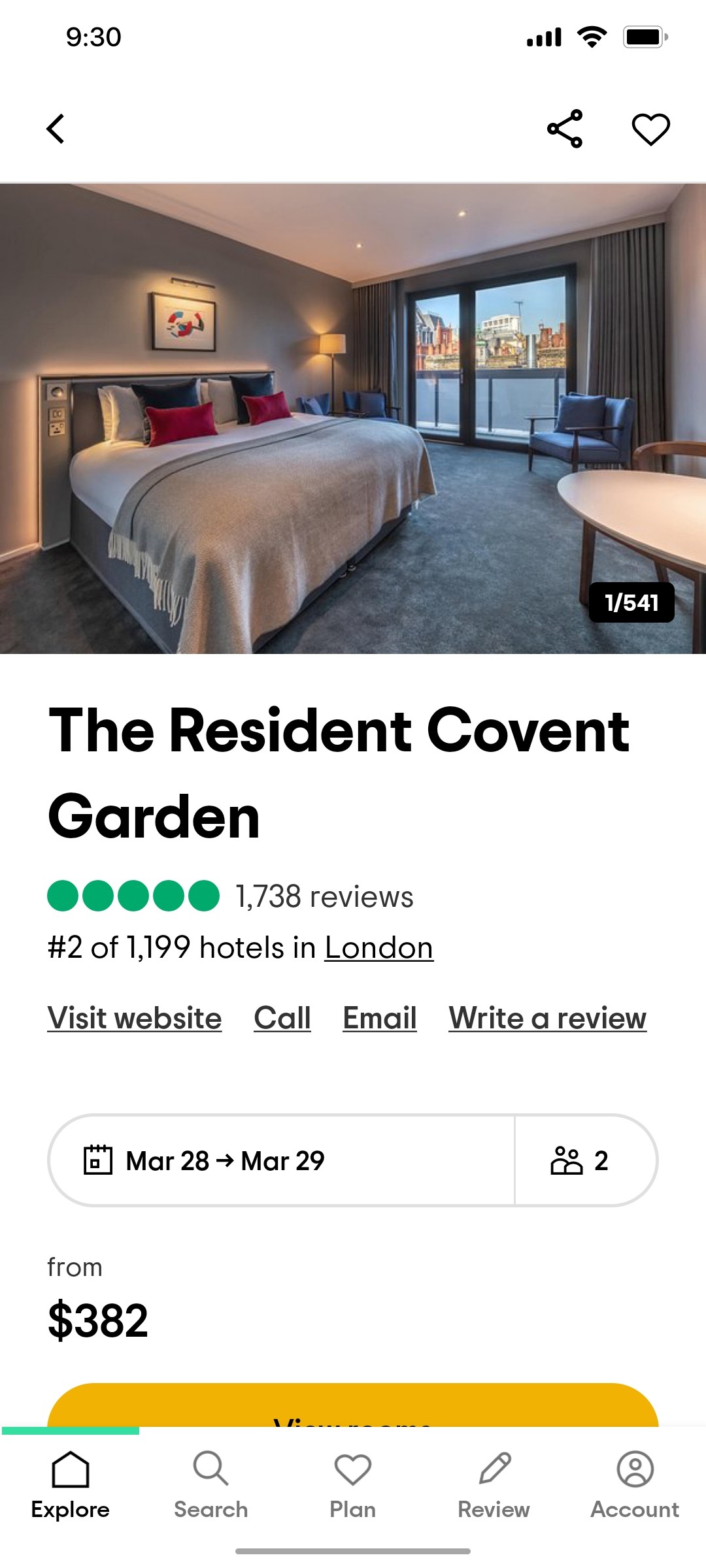 Tripadvisor Explore Page Screen