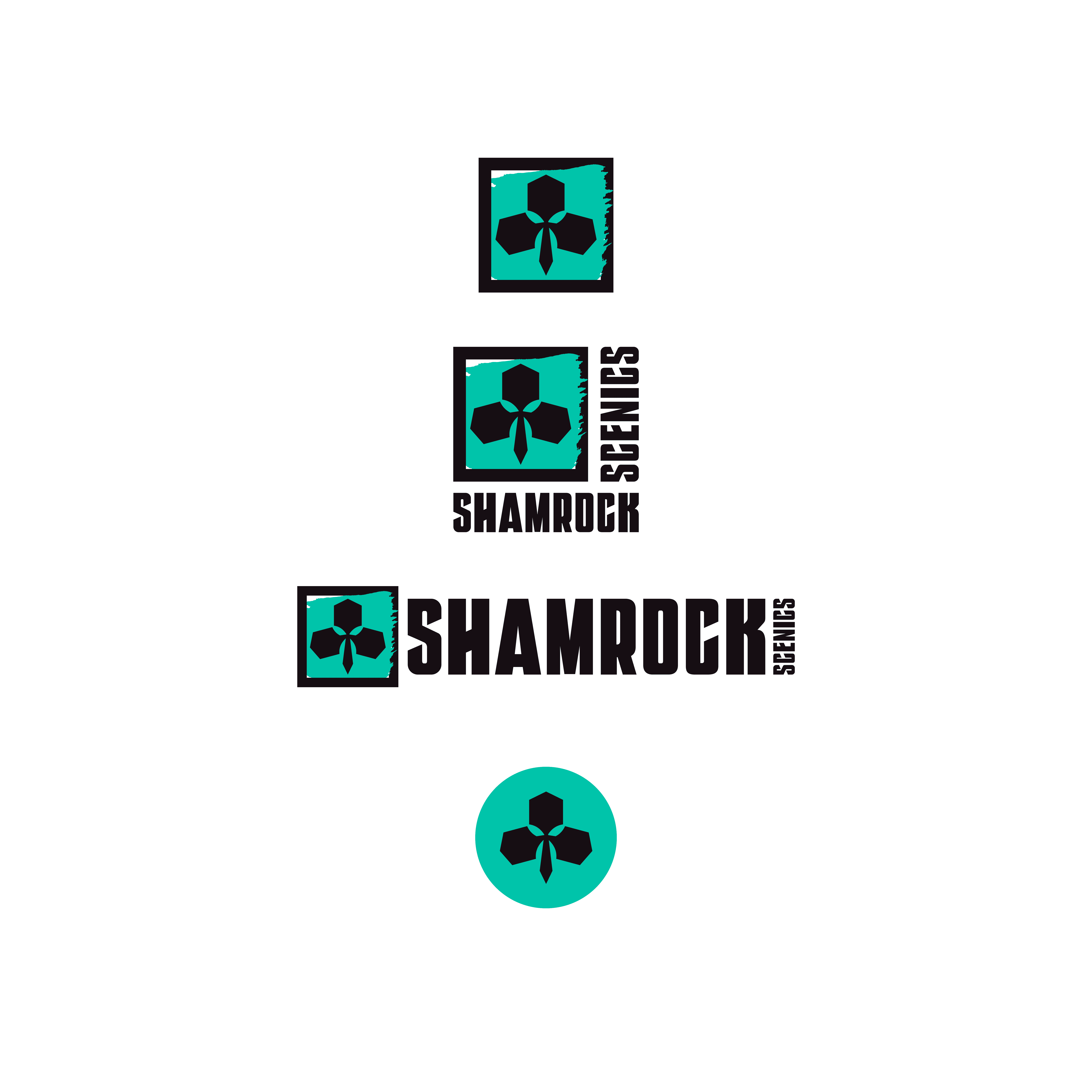 Logo suite designed for Shamrock scenics