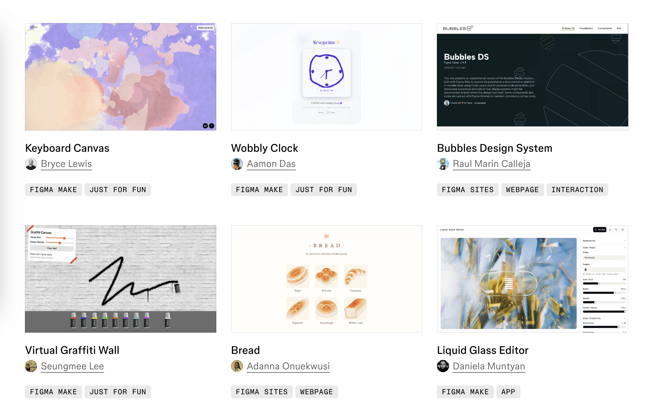 6 projects from Figma Make