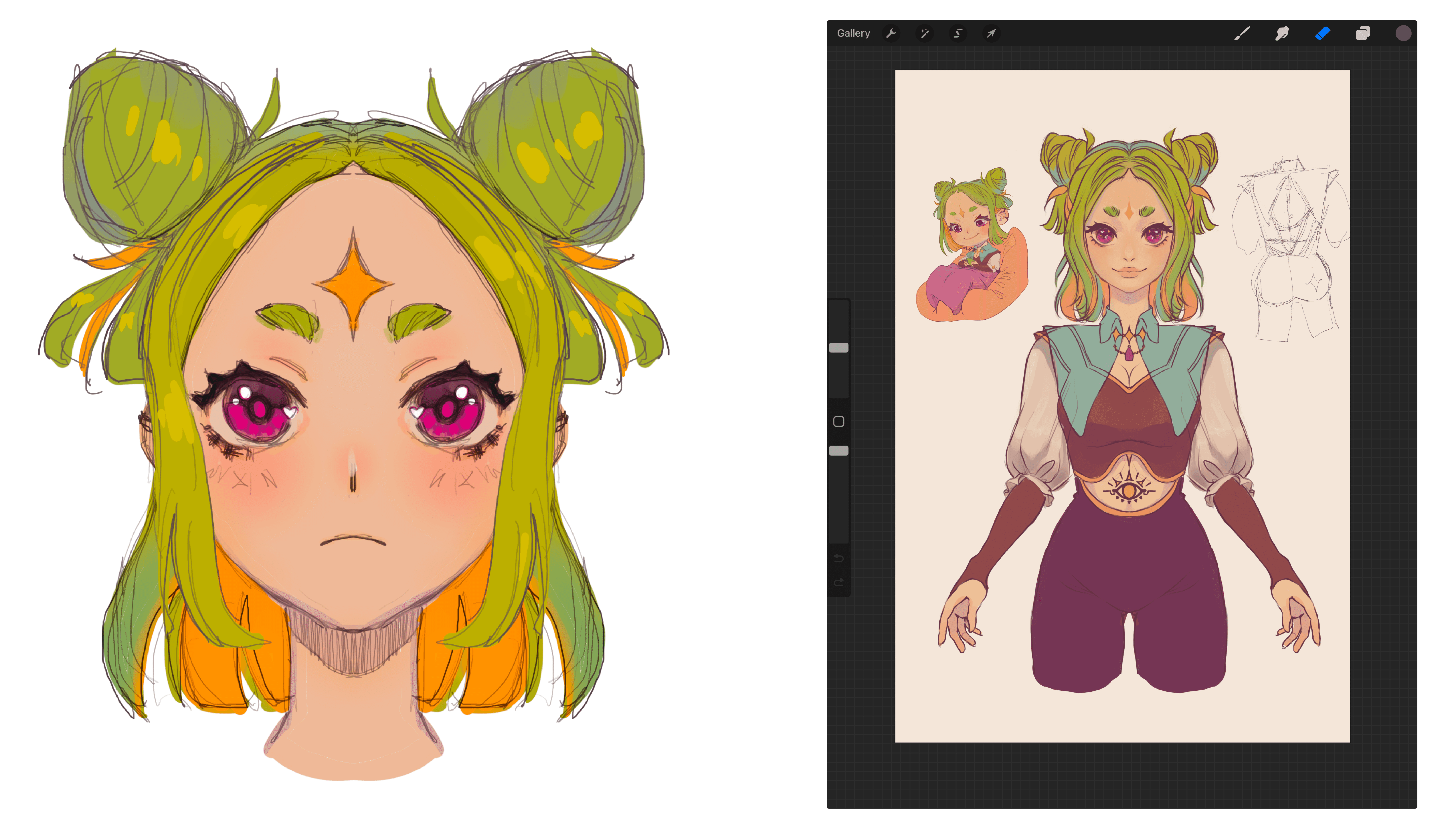 Model Vtuber Sketches