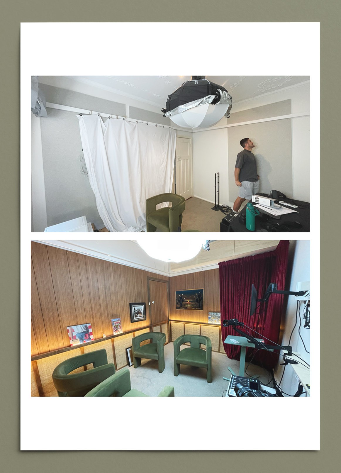 before and after build poster