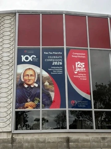 Compassion Centre window display