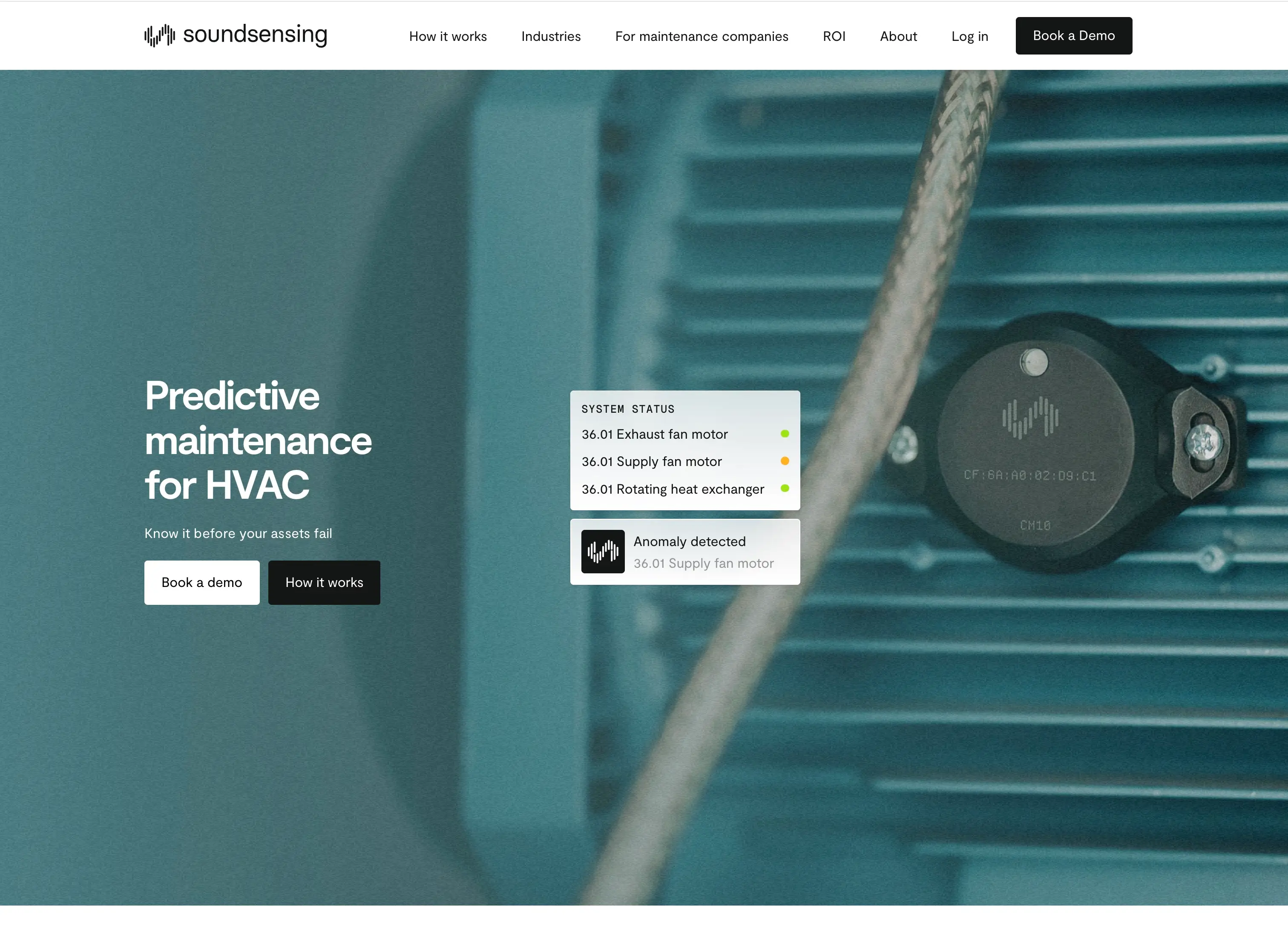 skjermbilde av hero-seksjon for kundeprosjekt