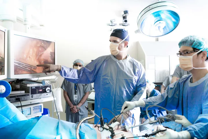 Teodor Grantcharov in an operating room