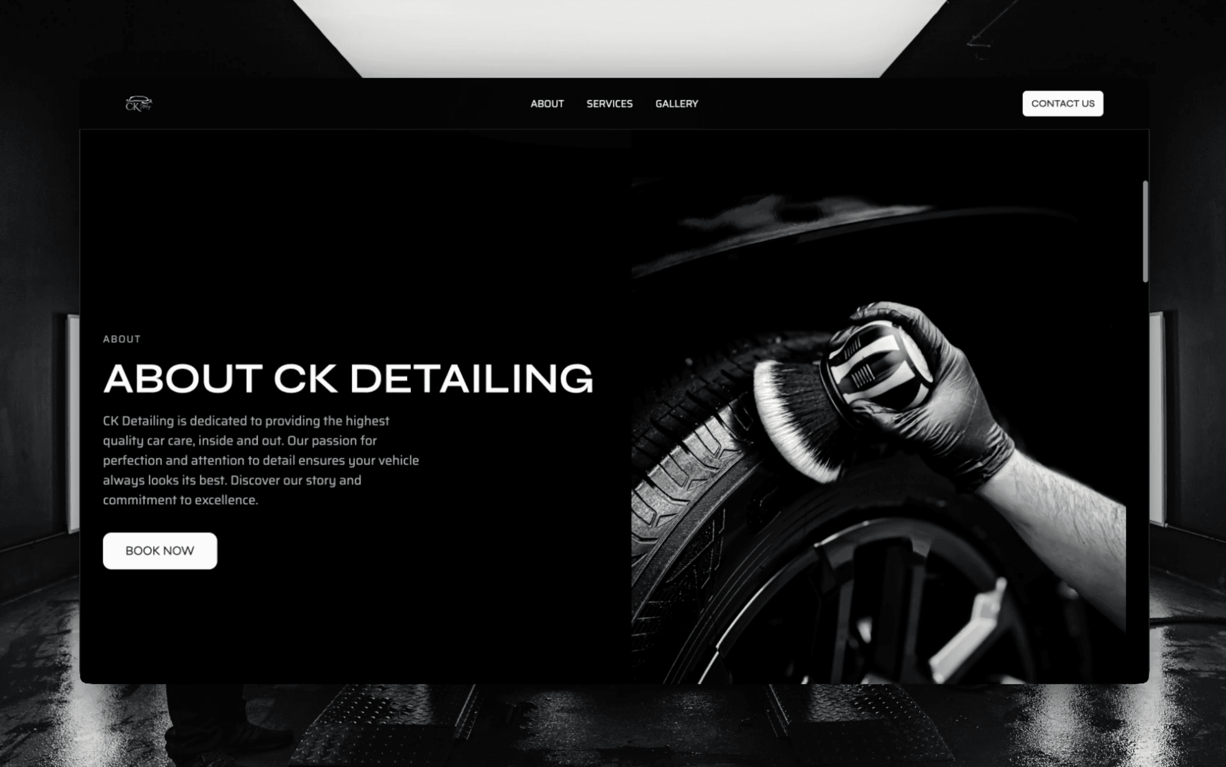 Chair standing on the water