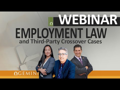 Three attorneys in confident pose. Webinar: identify employment law issues
