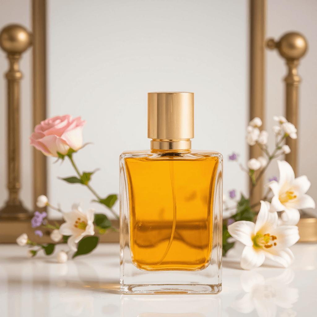 product photography of perfume