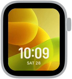 citrus bloom Apple Watch face preview 5 featuring gradient and summer.