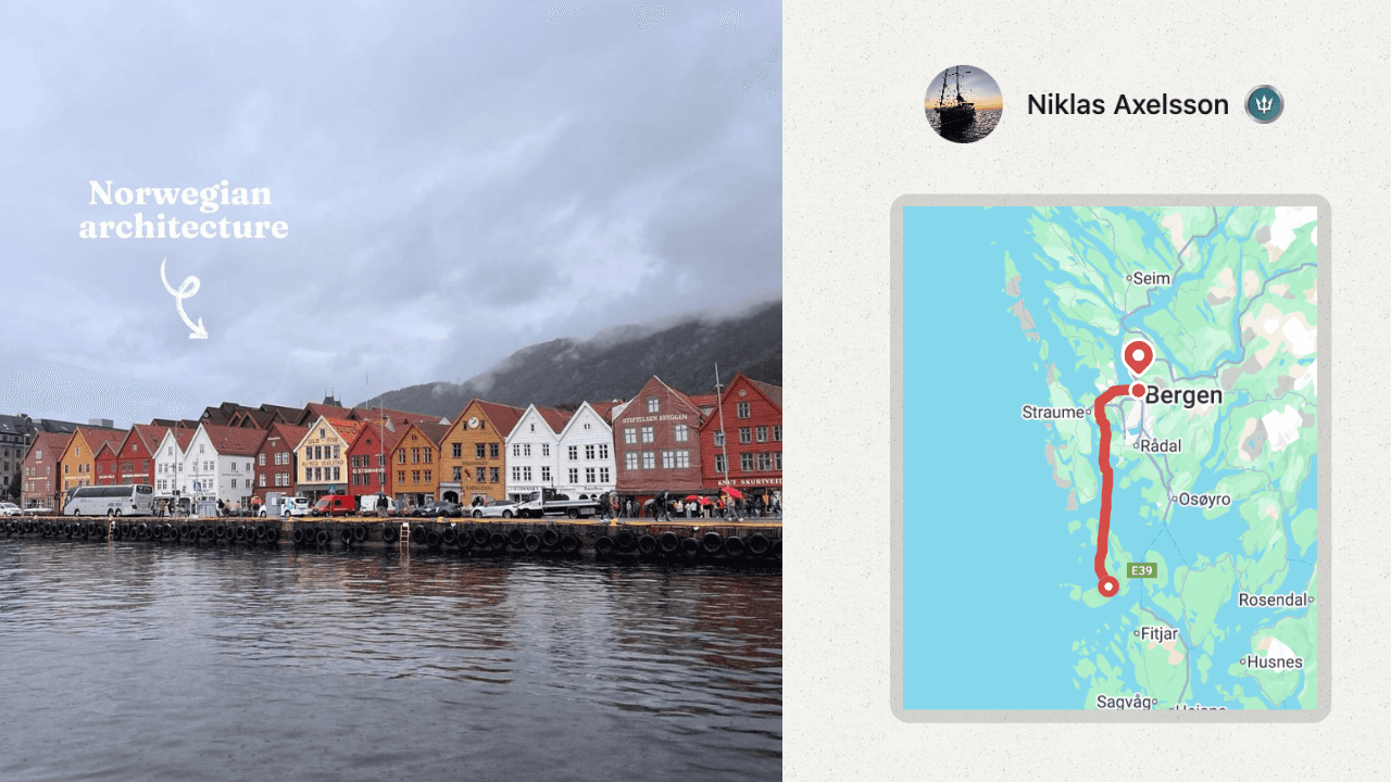 Norwegians colorful houses