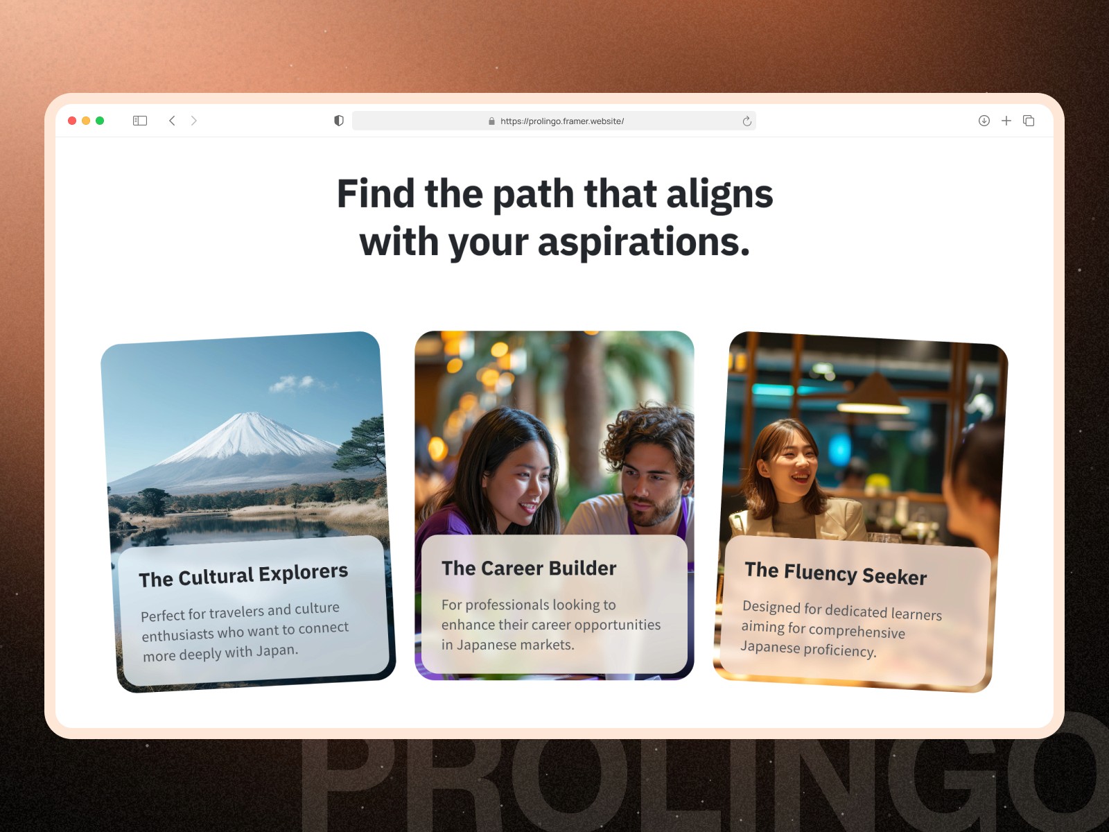 ProLingo — 专业动效教育培训网站设计灵感