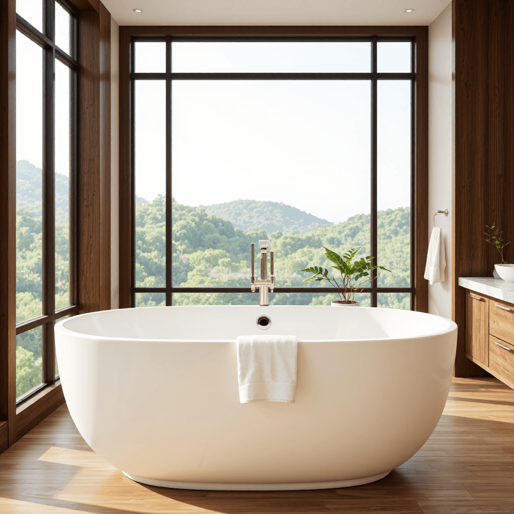 product photography of bathtub