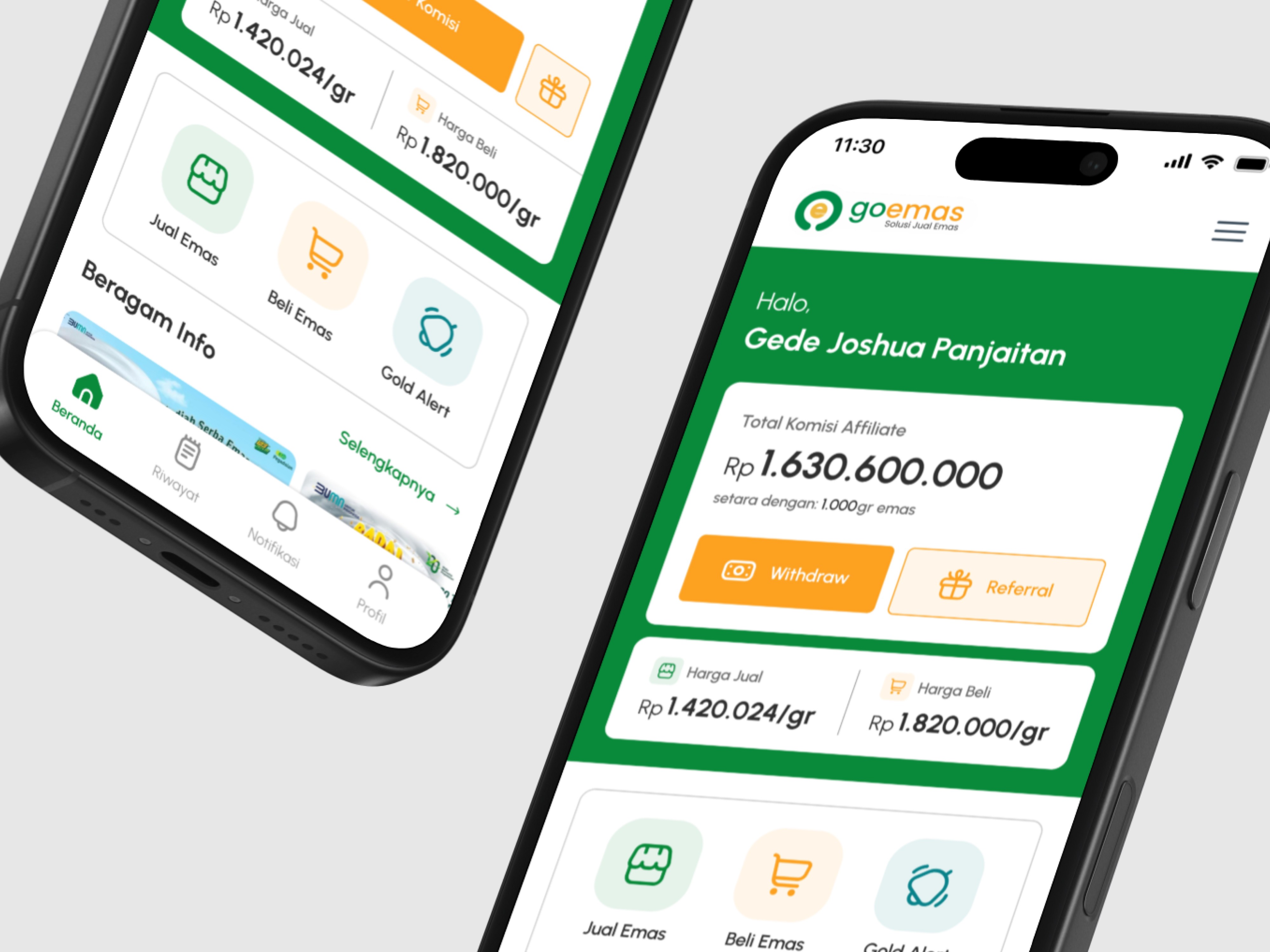 GoEmas is e-commerce for gold & silver trade in Indonesia