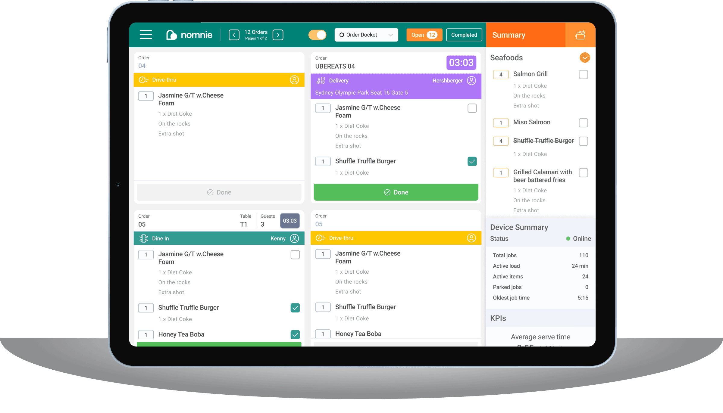 send orders with kitchen display system to have efficent restaurant operation
