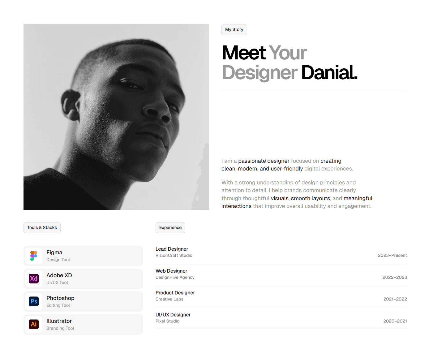 Framer Resume Component