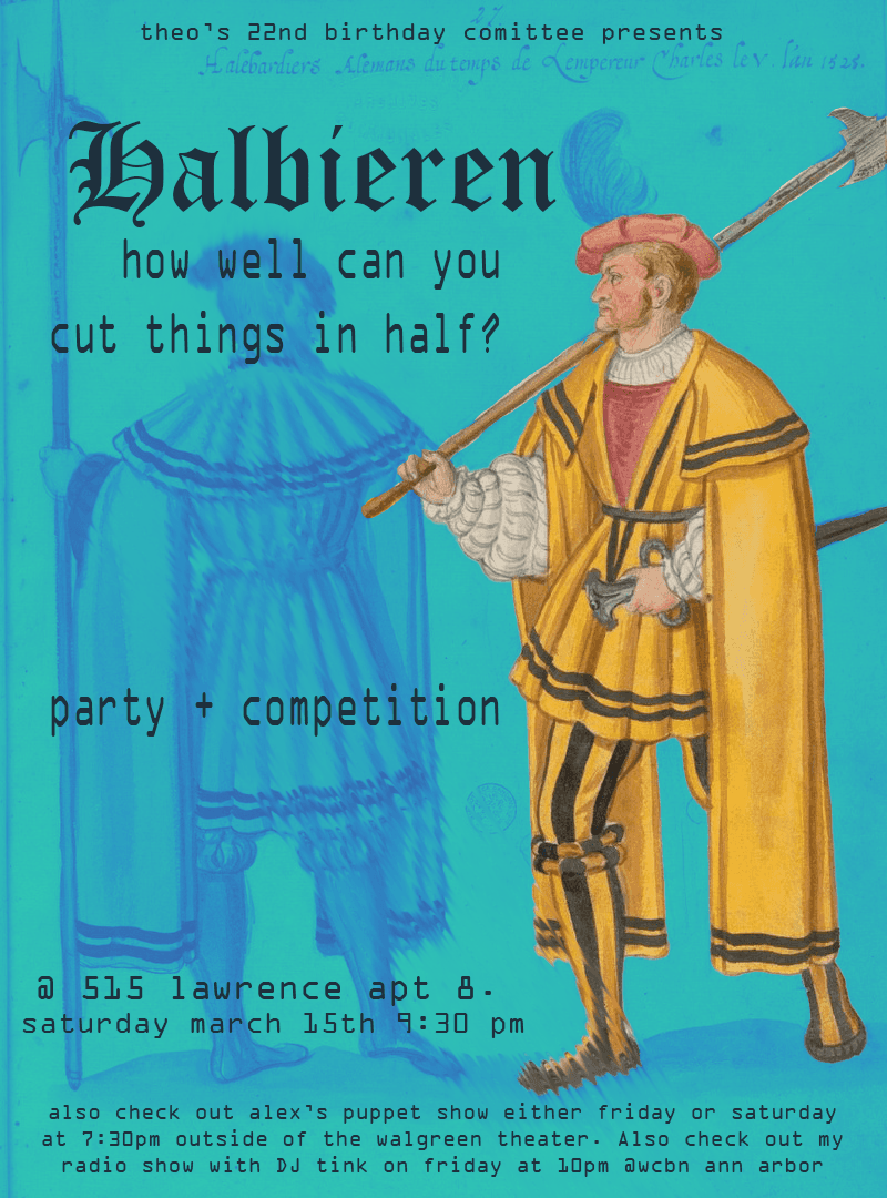 Theo Berry:  Posted created for Birthday Party