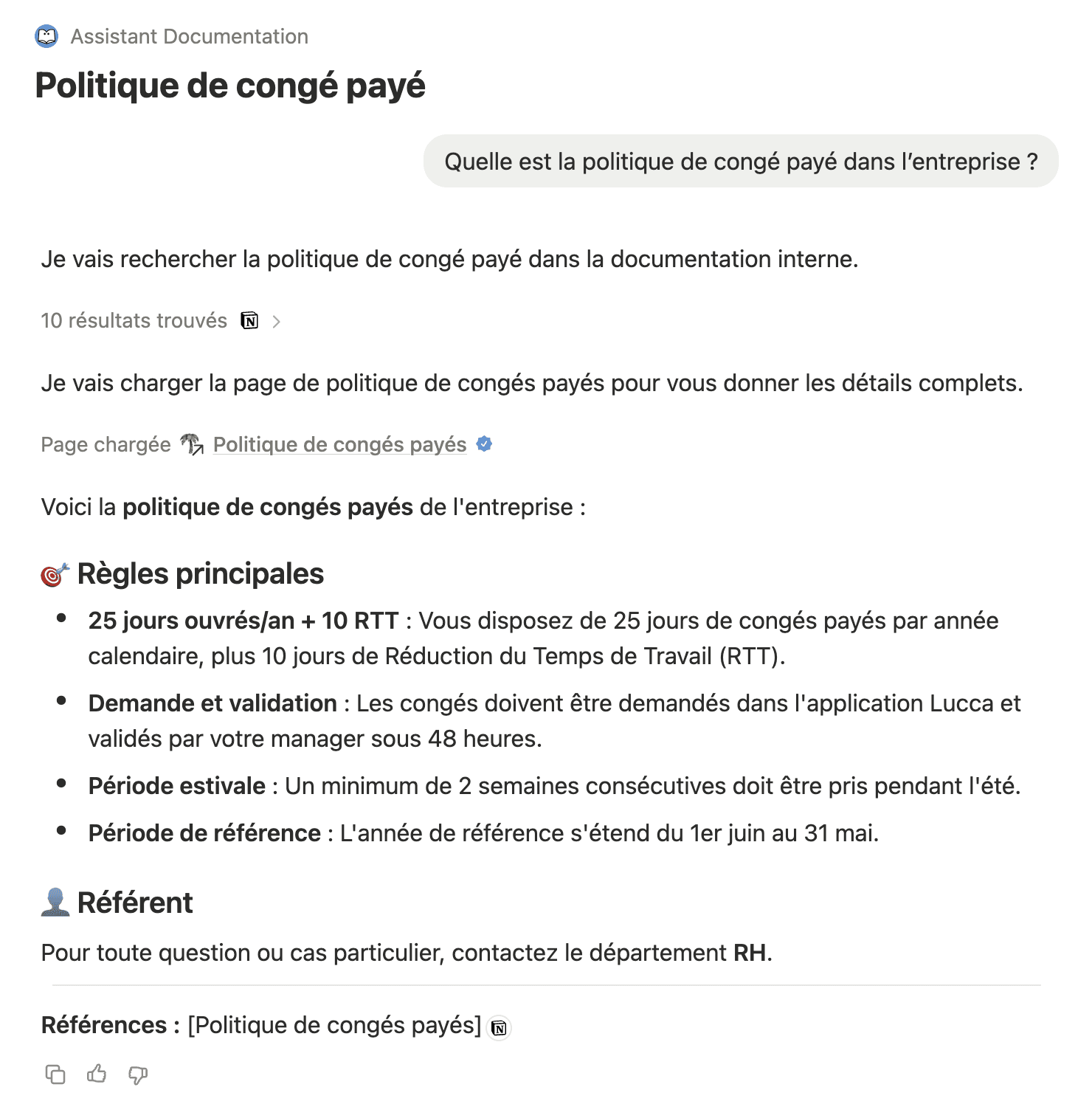 Agent IA répondant aux questions sur Notion