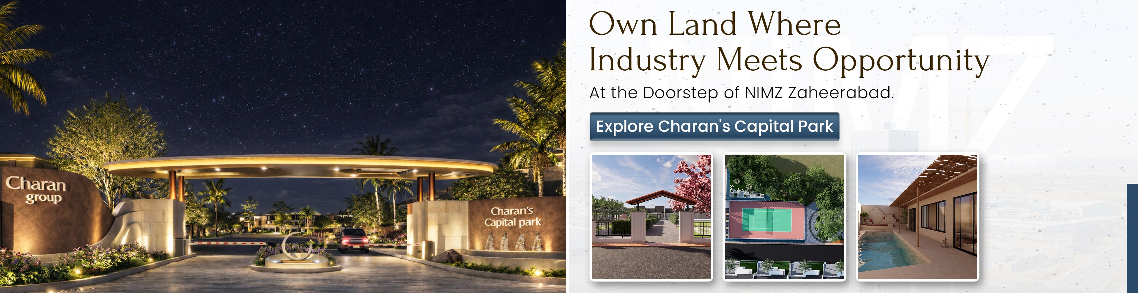 Charan's Capital Park - A reisdential open plots project near NIMZ Zaheerabad by Charan Group