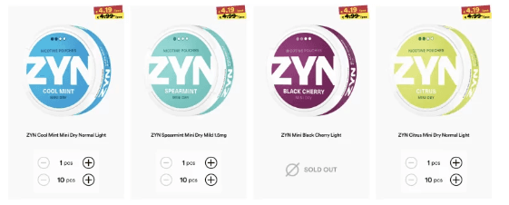 Nicotine Pouches - Zyns
