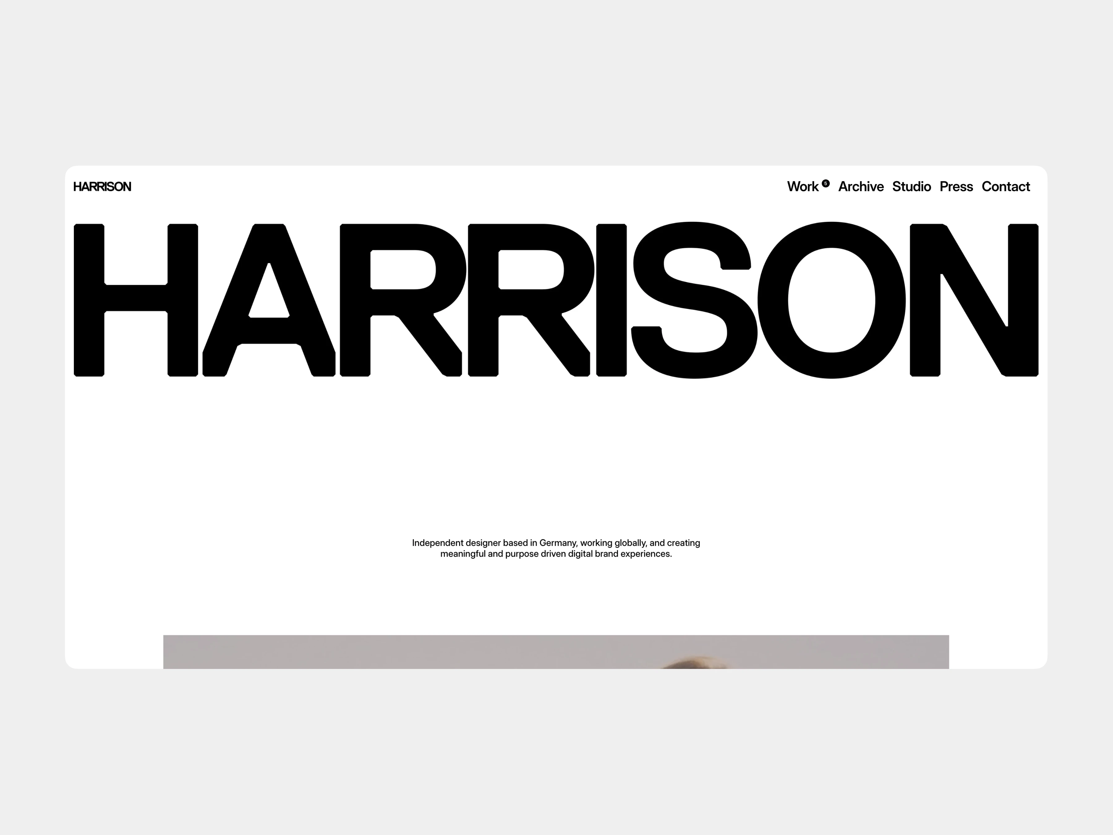 Harrison — Framer Template