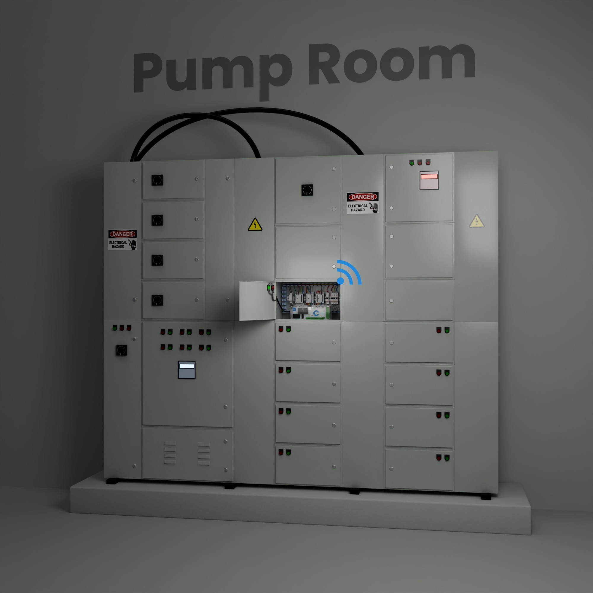 An image representing pump room in an apartment