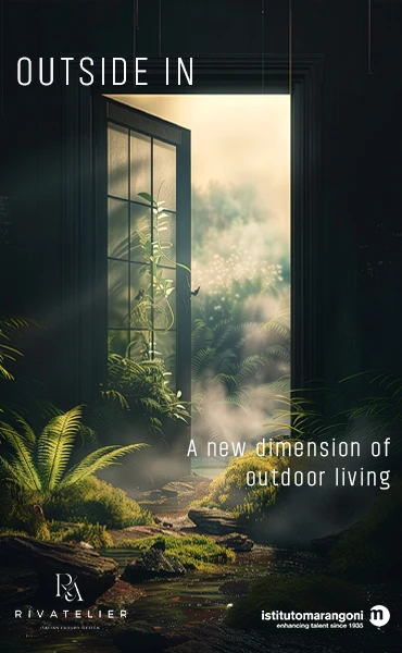 Contemporary italian luxury living room by Riva, with handmade italian furniture, modern sofas and artistic design in a cityscape setting.