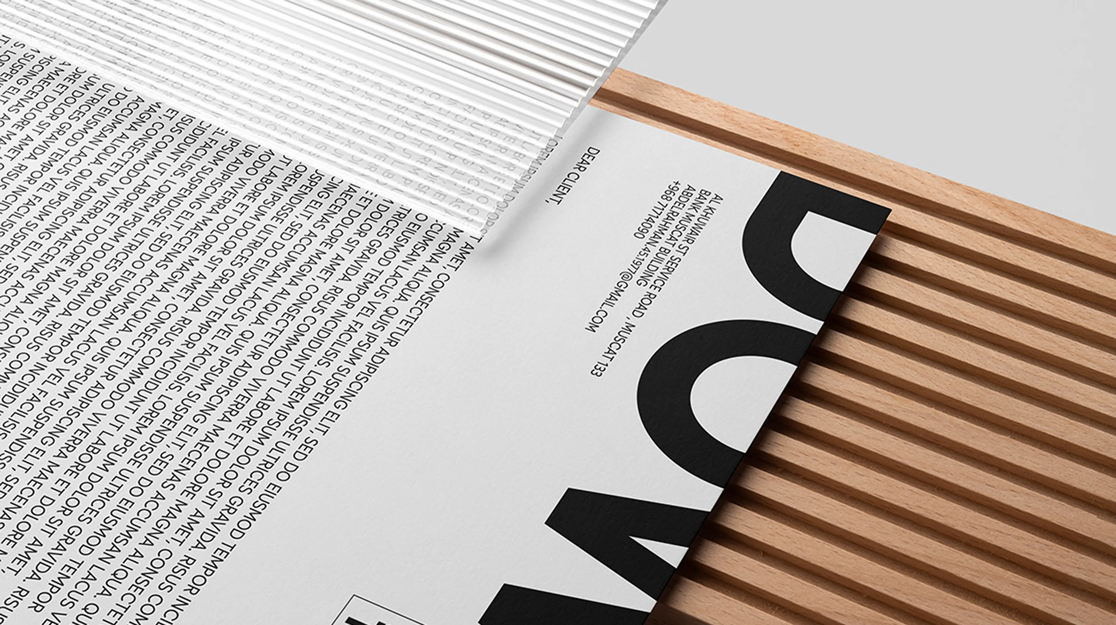 Downtown Group brand guidelines document showing detailed typography specifications and brand standards