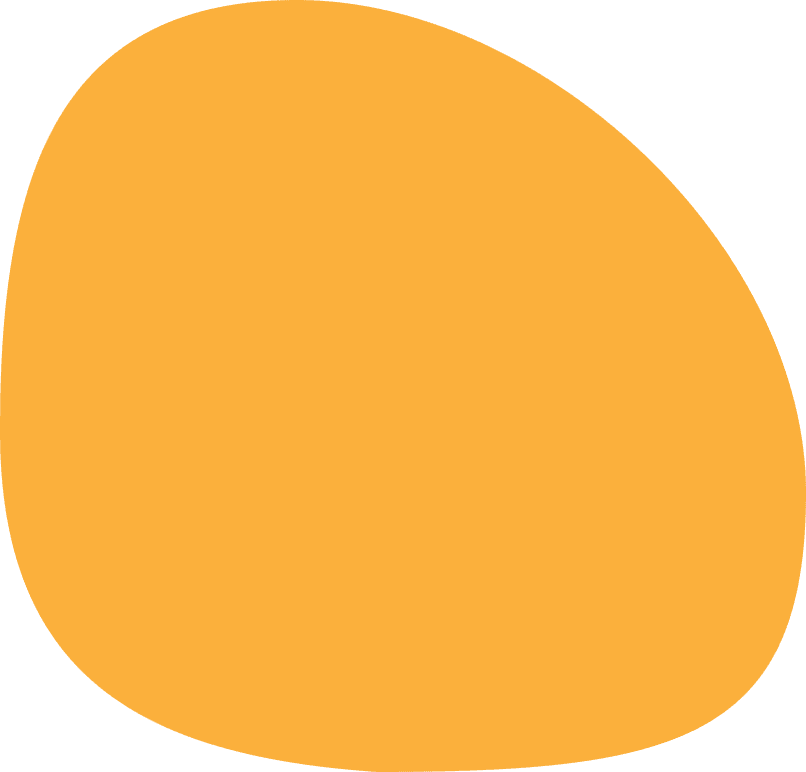 Yellow irregular rounded shape on black background. Blob-like form.