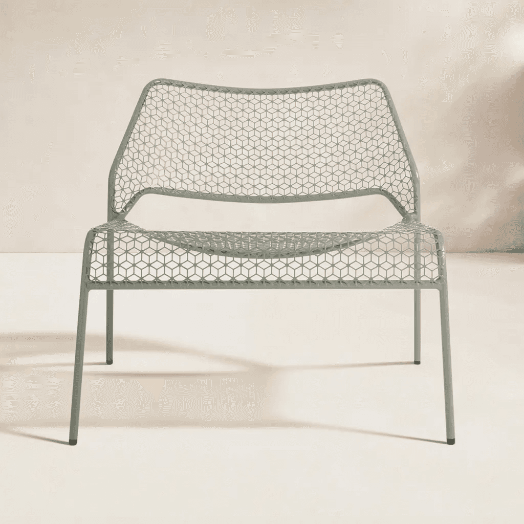 Product image for Hot Mesh Steel Armless Outdoor Lounge Chair