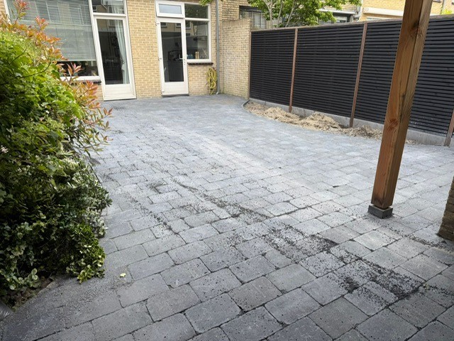 Tuin renovatie schutting after