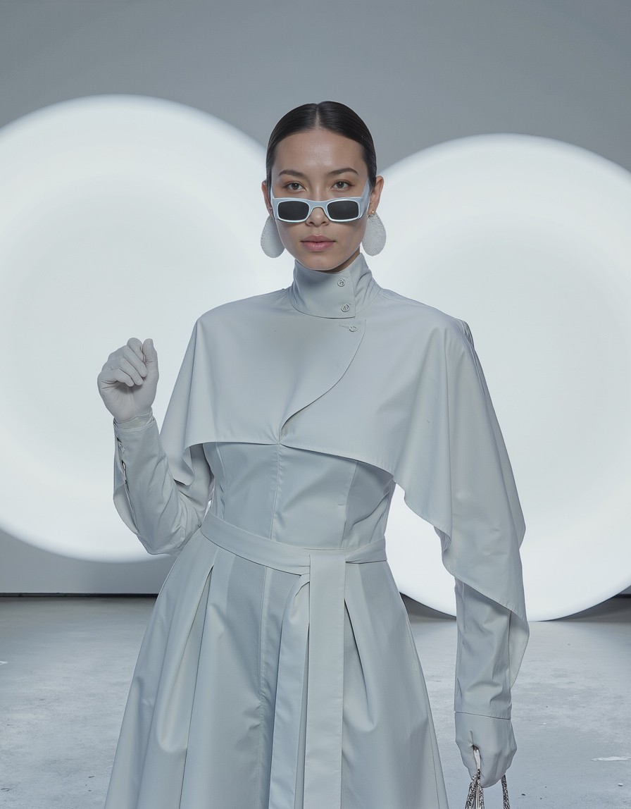 futuristic ai fashion model