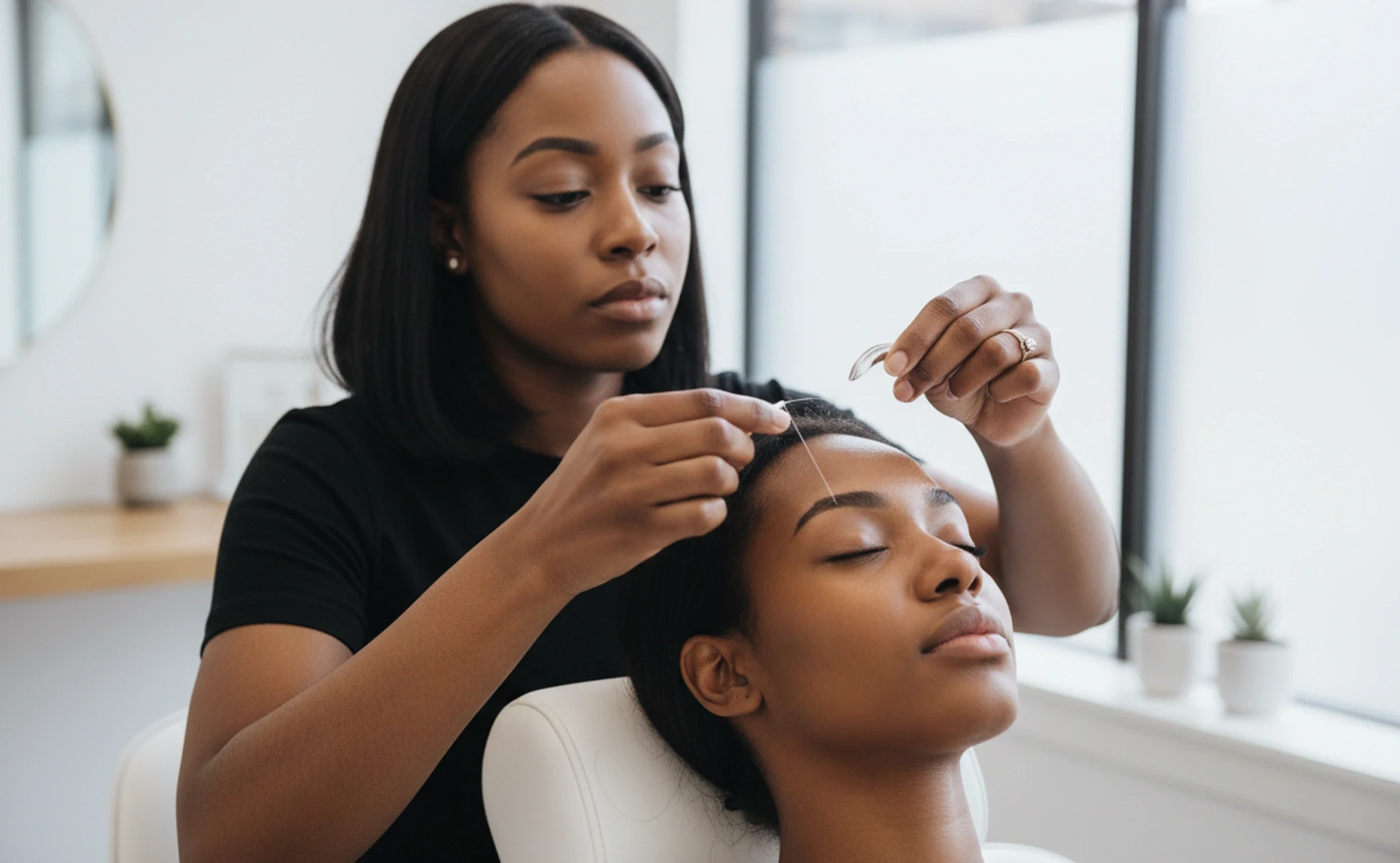 Brow shaping service page on Bukeen for booking eyebrow appointments