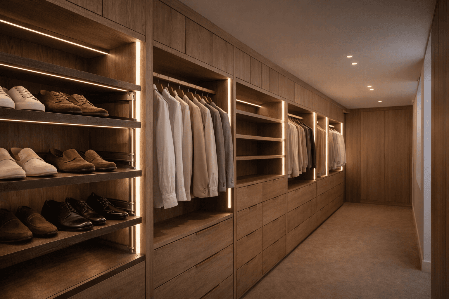 A bedroom with a bed and a night stand