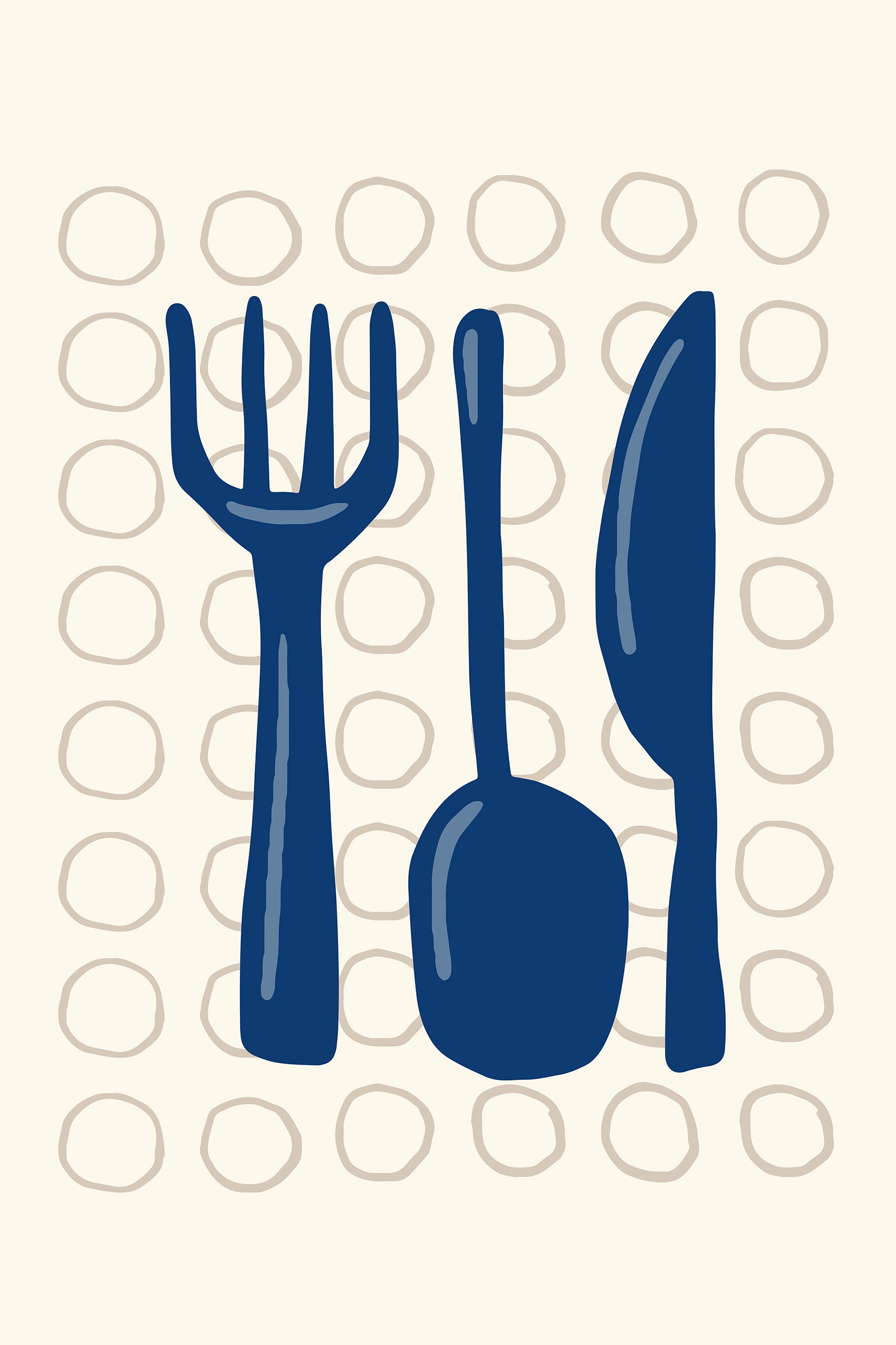 Folk Fable AI cultery art print