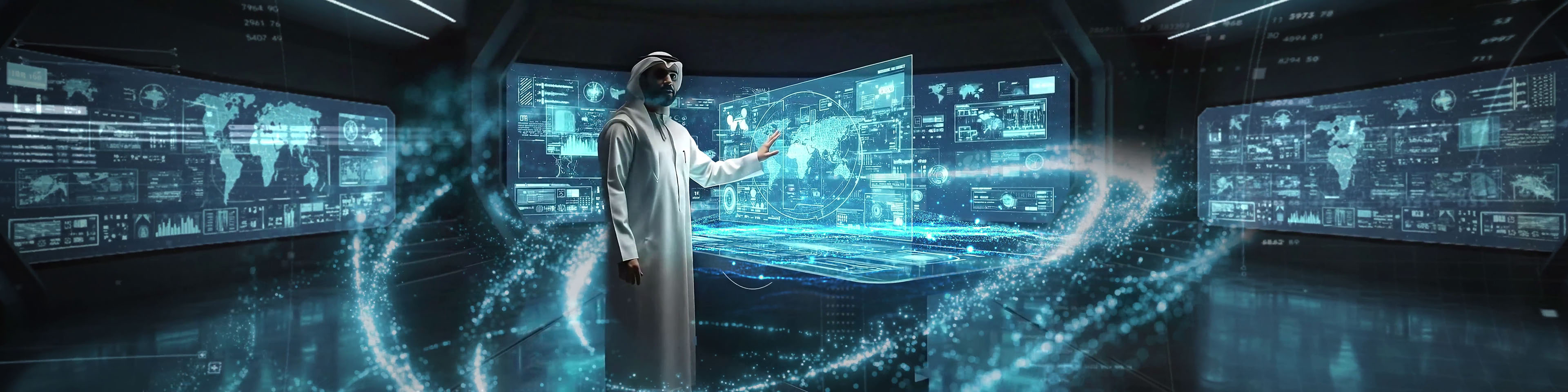 Abu Dhabi Civil Defence conference video by VFX Dudes using AI motion graphics