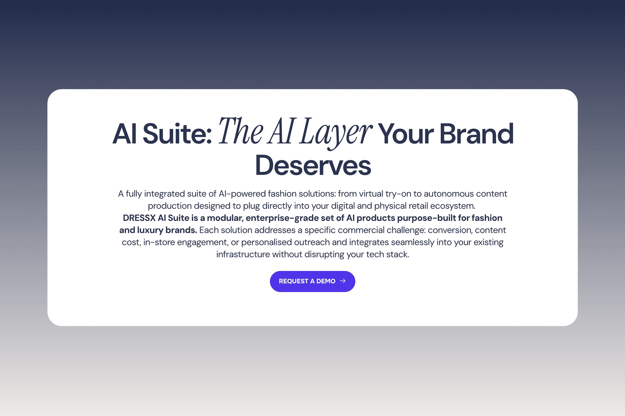 What Is an AI Suite for Fashion Brands? | DRESSX AI Suite Explained