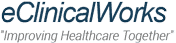 eClinicalWorks logo, the ambulatory EHR that MEDI's AI receptionist works with for patient scheduling