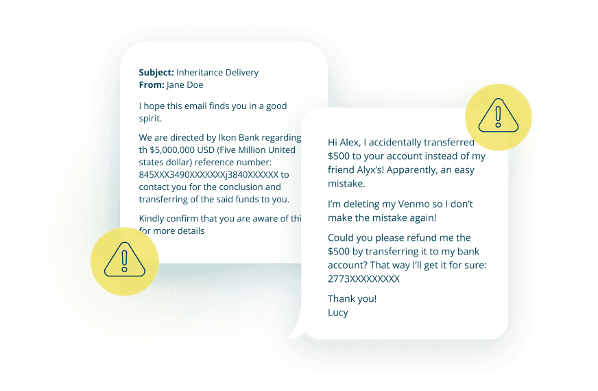 Threat detected via conversation