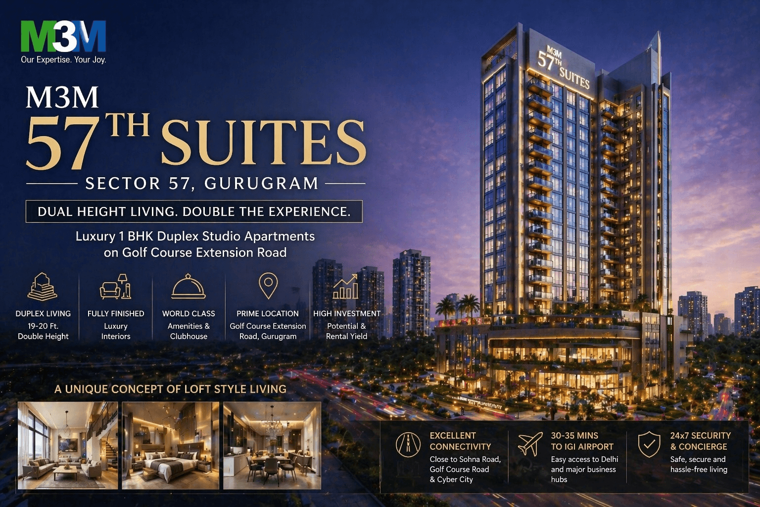 M3M 57th Suites at Sector 57 Gurgaon