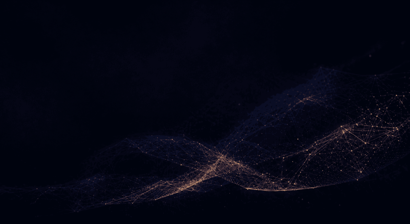 Cinematic gold and blue investment intelligence visualization