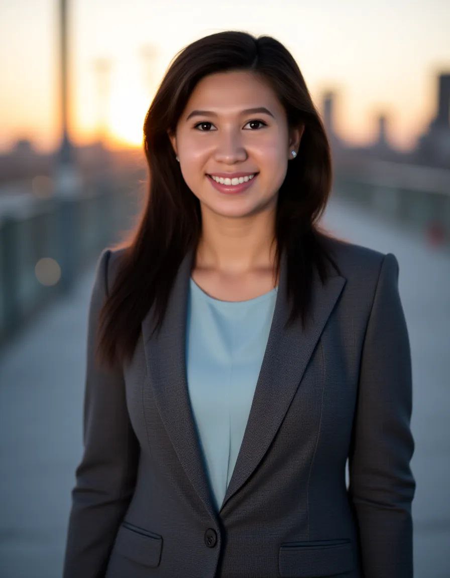 Portrait of portfolio creator – front view