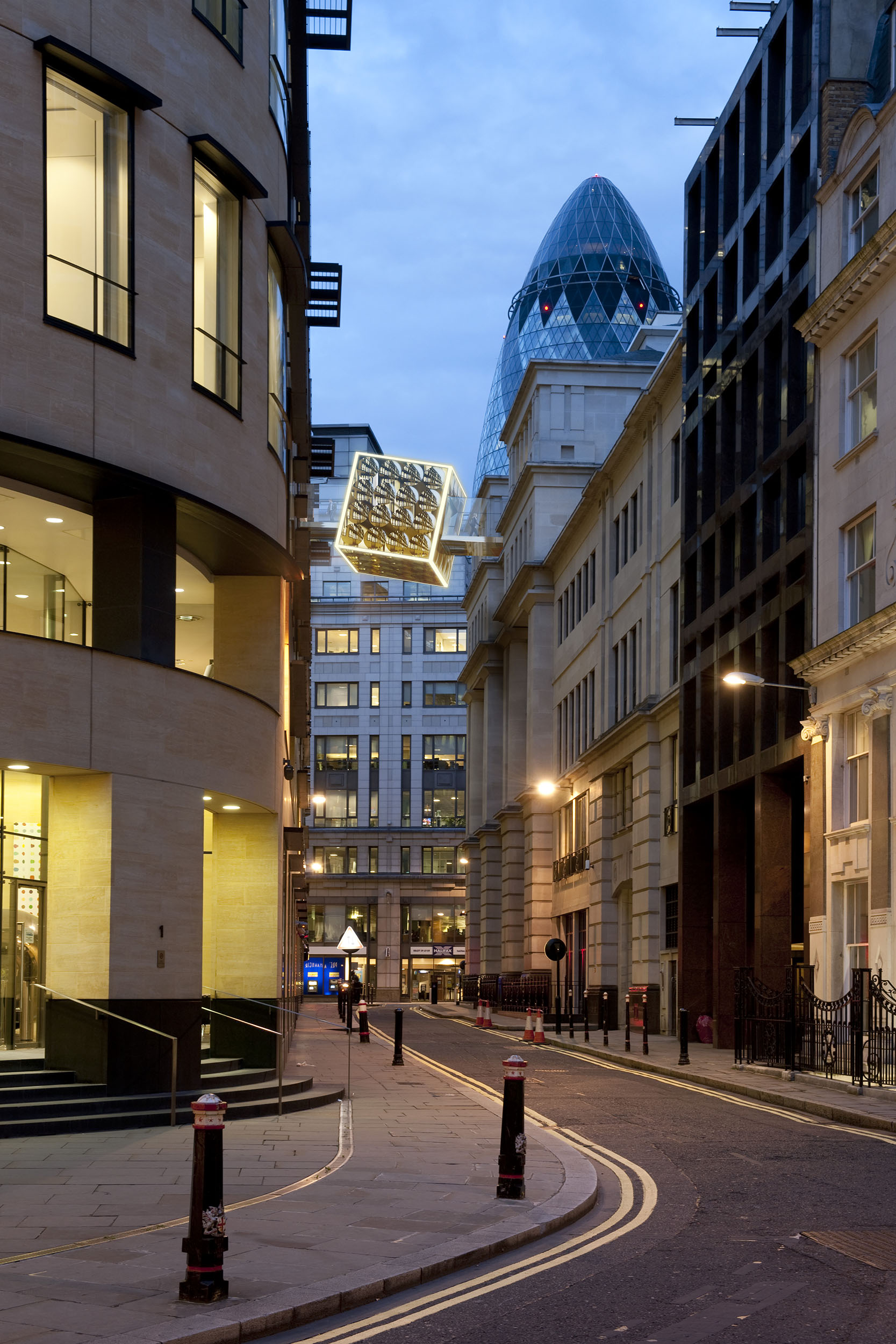 Architectural CGI of city street, architectural visualisation, CGI render