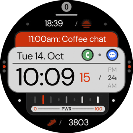 Digital Watch Face for Wear OS watches