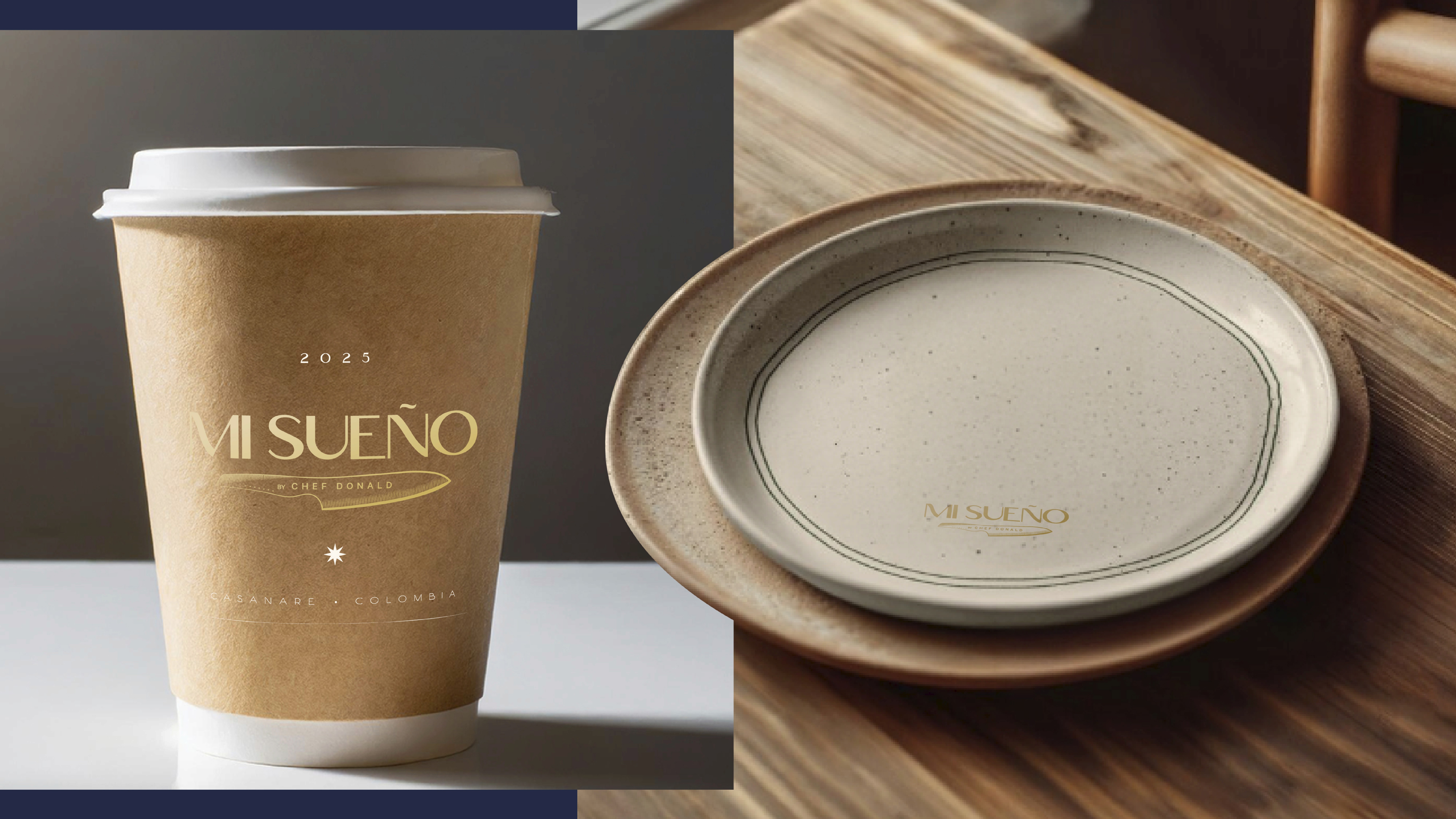 Vajilla y vasos de café