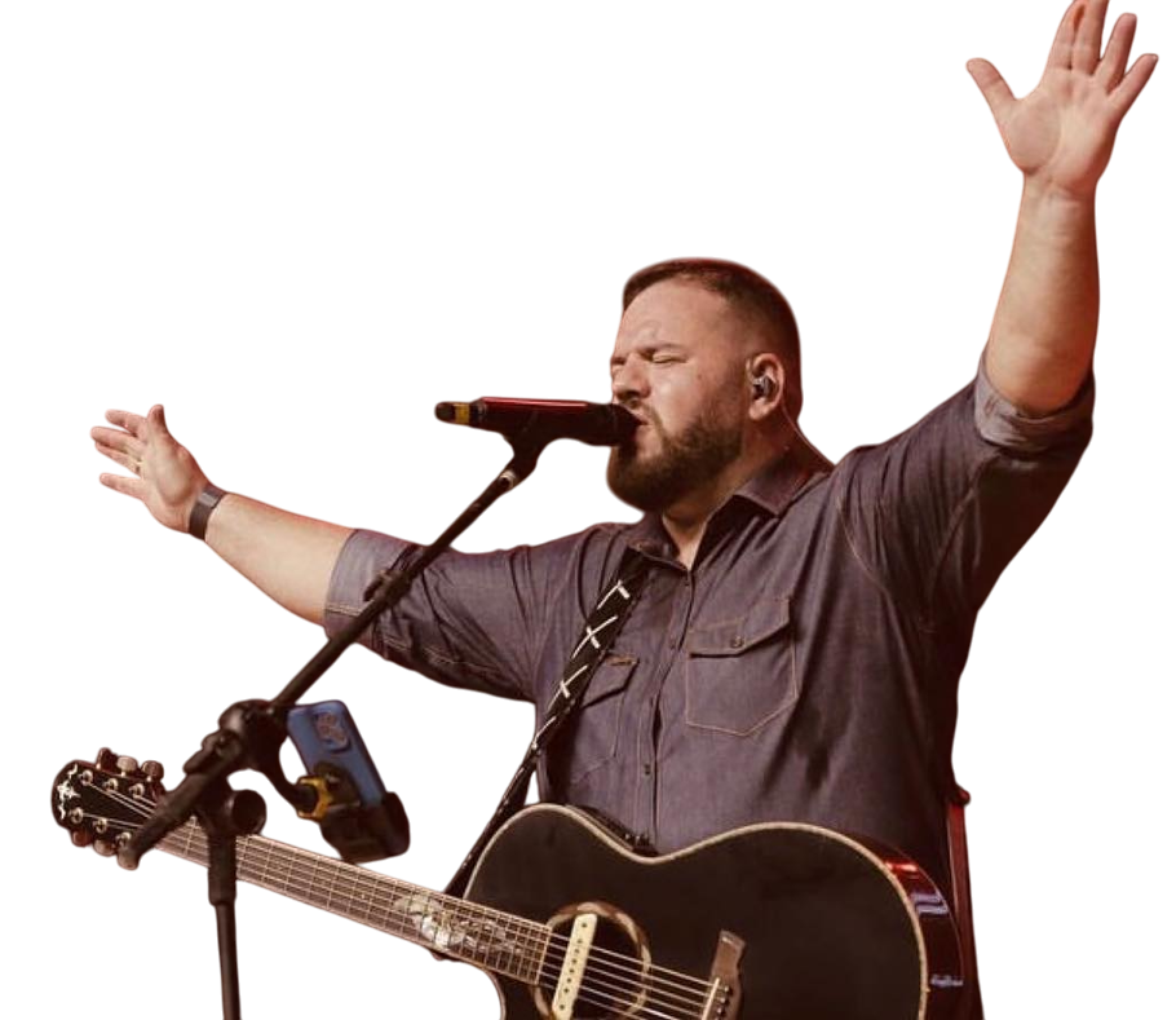 Foto do Cantor Helio Borges, cantor na Conferência Sarando o Norte em Boa Vista.