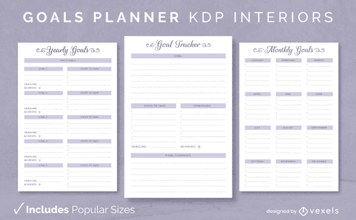 kdp planner template