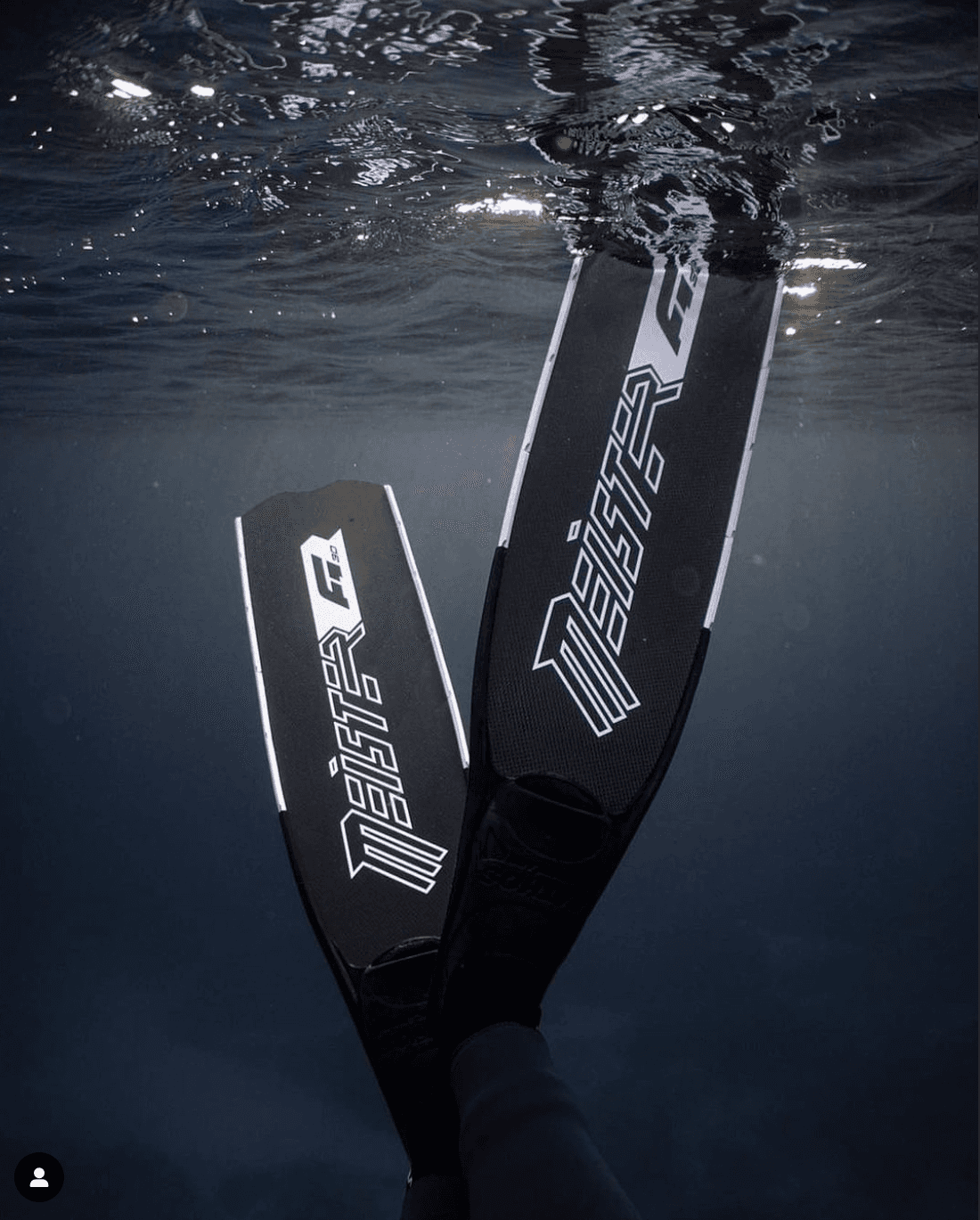 meister fins underwater