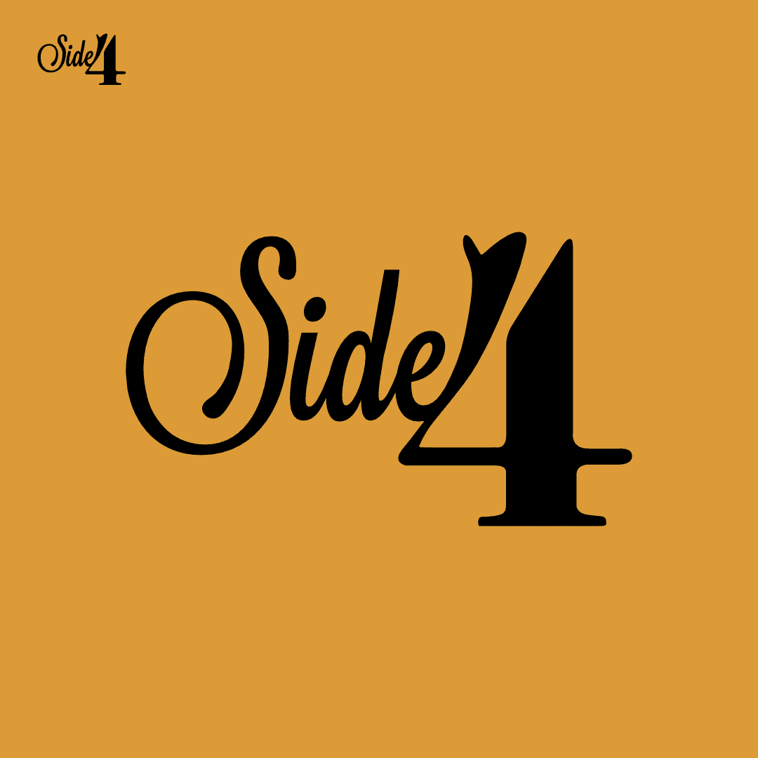 Orange Side 4 logo tile – Bold colour variation for Side 4 branding in Ireland.