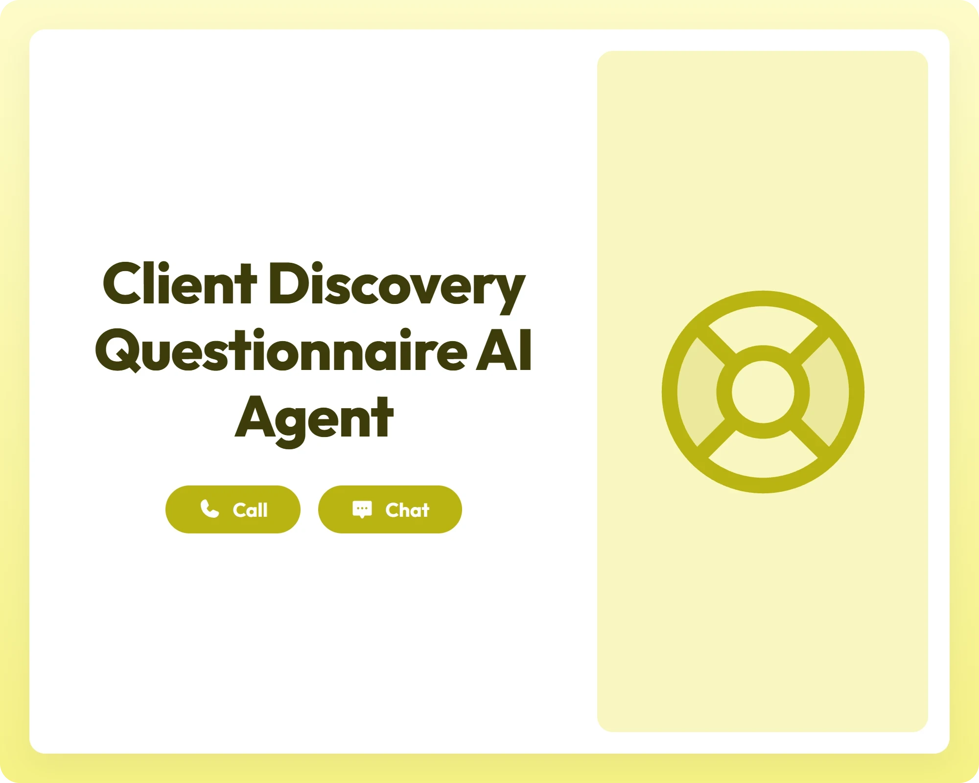 ai intake agent supporting call and chat with a lifeline symbol